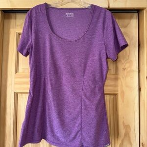 Eddie Bauer Women's Purple Short Sleeve Top